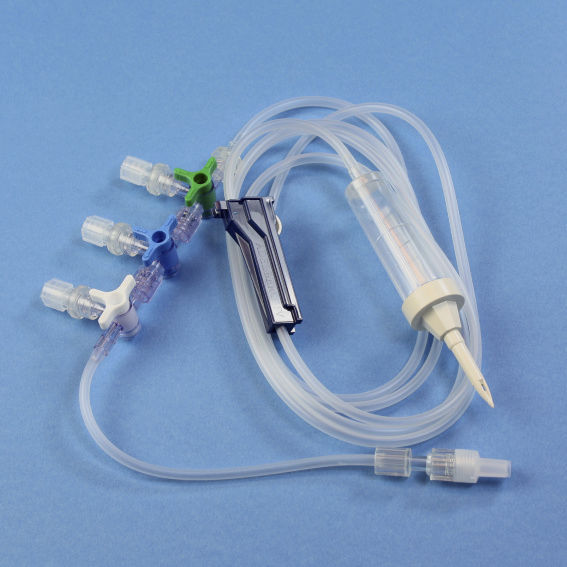 IV infusion set - 60MR03503 - Mediplast - with drip chamber / with stopcock