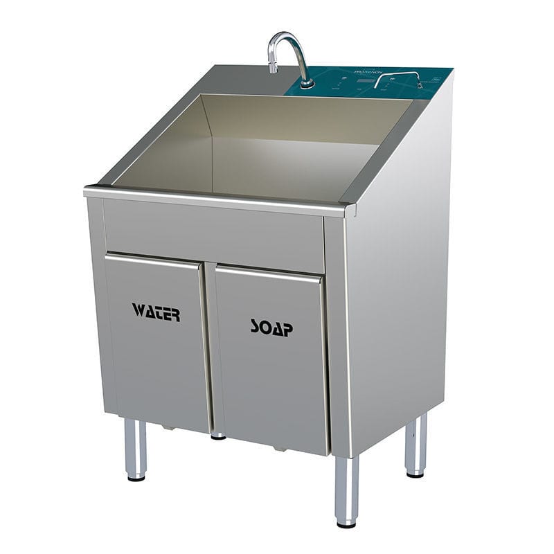 1-station surgical sink - OSS201 - Proxenon - stainless steel / aseptic