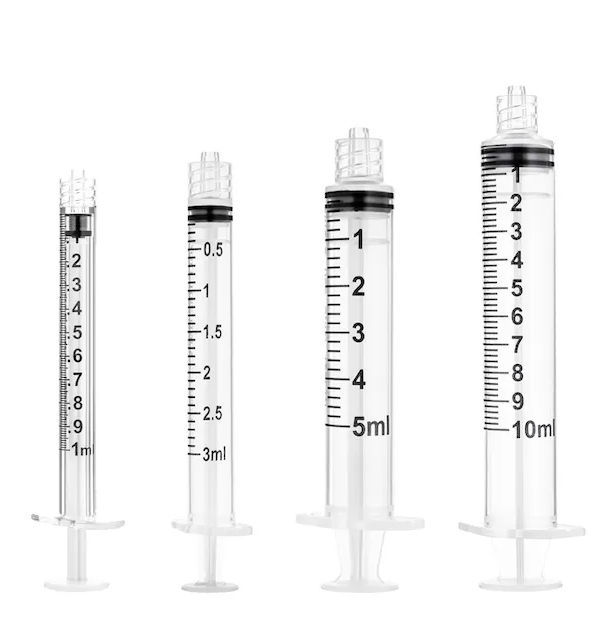 Luer lock syringe - P180001PP - SOL-Millennium - 1 ml / 10