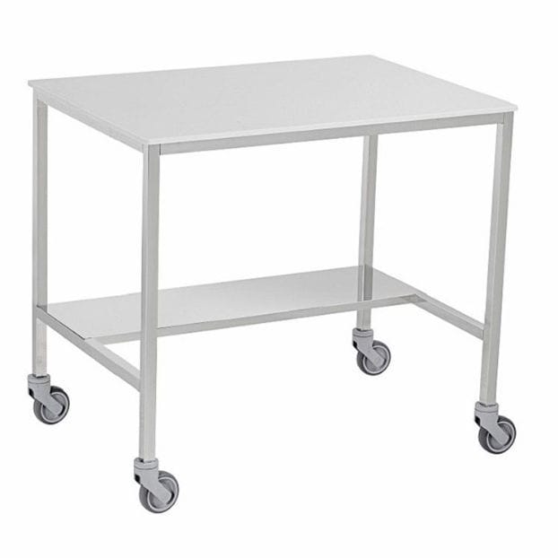 Work table - 1900 - TOURINOX - square / on casters / stainless steel