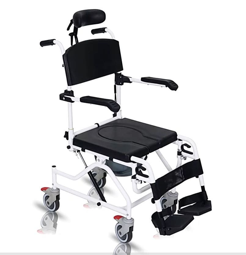 Shower chair - Ortocare - with armrests / on casters / with backrest