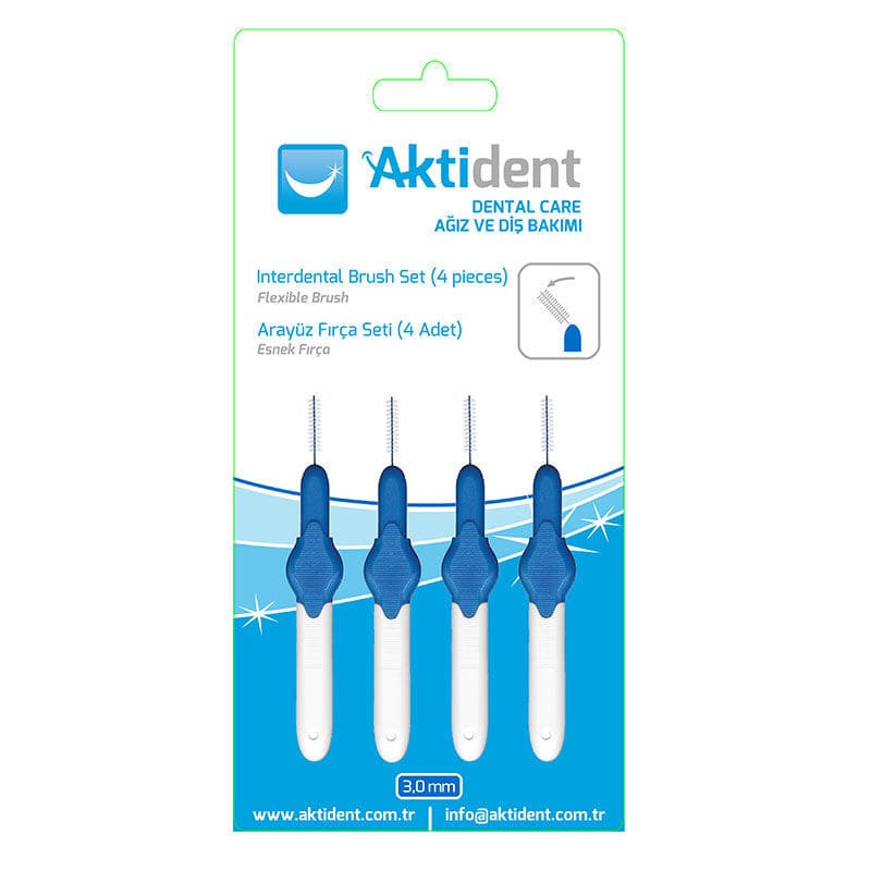 Interdental brush - BLUE - Aktident - REGO Pharma