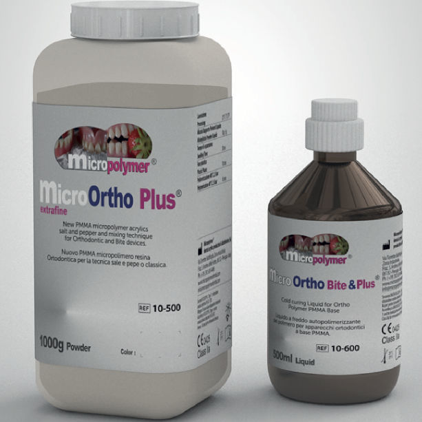 Acrylic dental material micro Ortho Plus® megadental italia resin