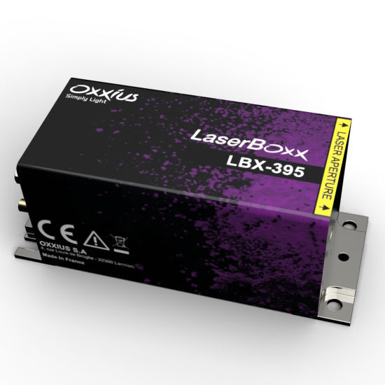 Medical laser module - LBX-395 - Oxxius - for microscopes