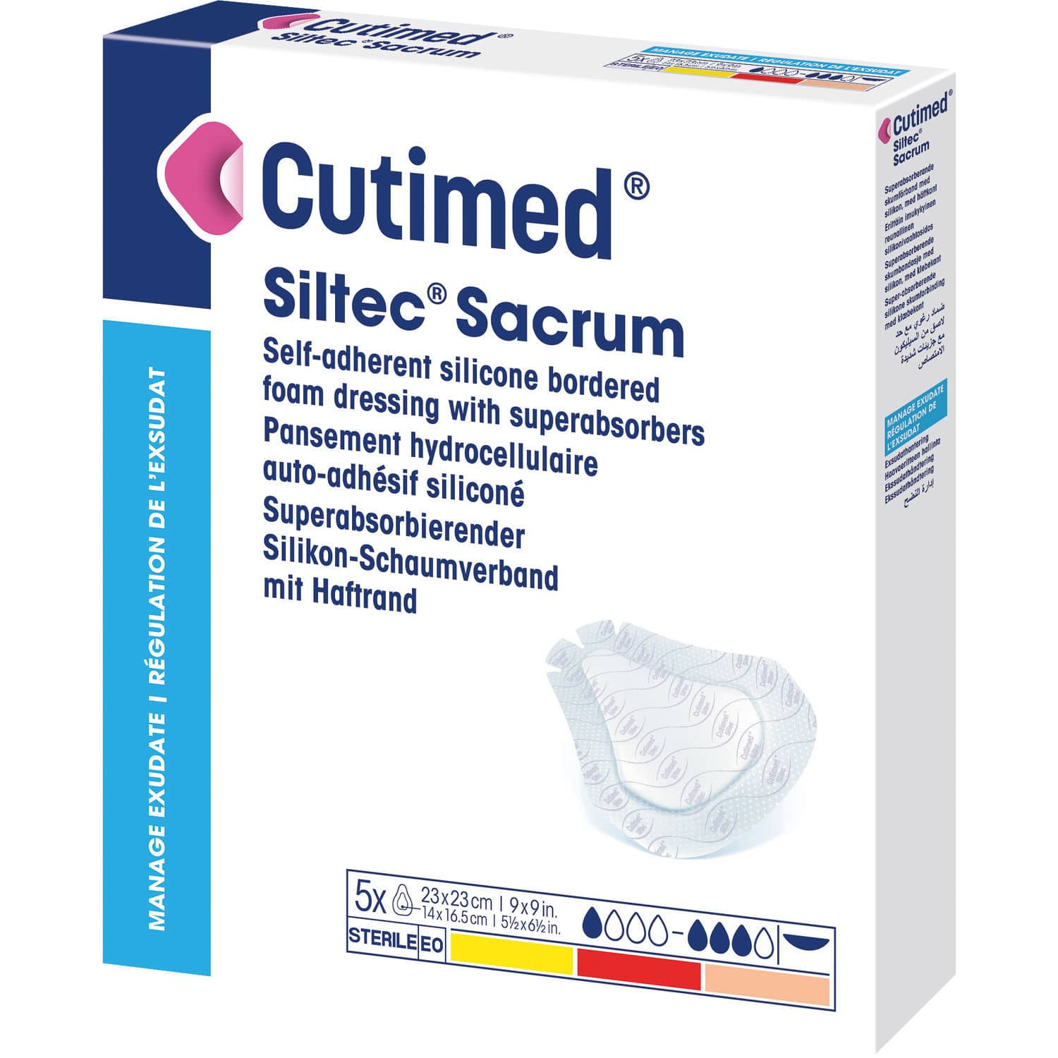 Wound dressing wound care - Siltec® Sacrum - Cutimed - polyurethane ...