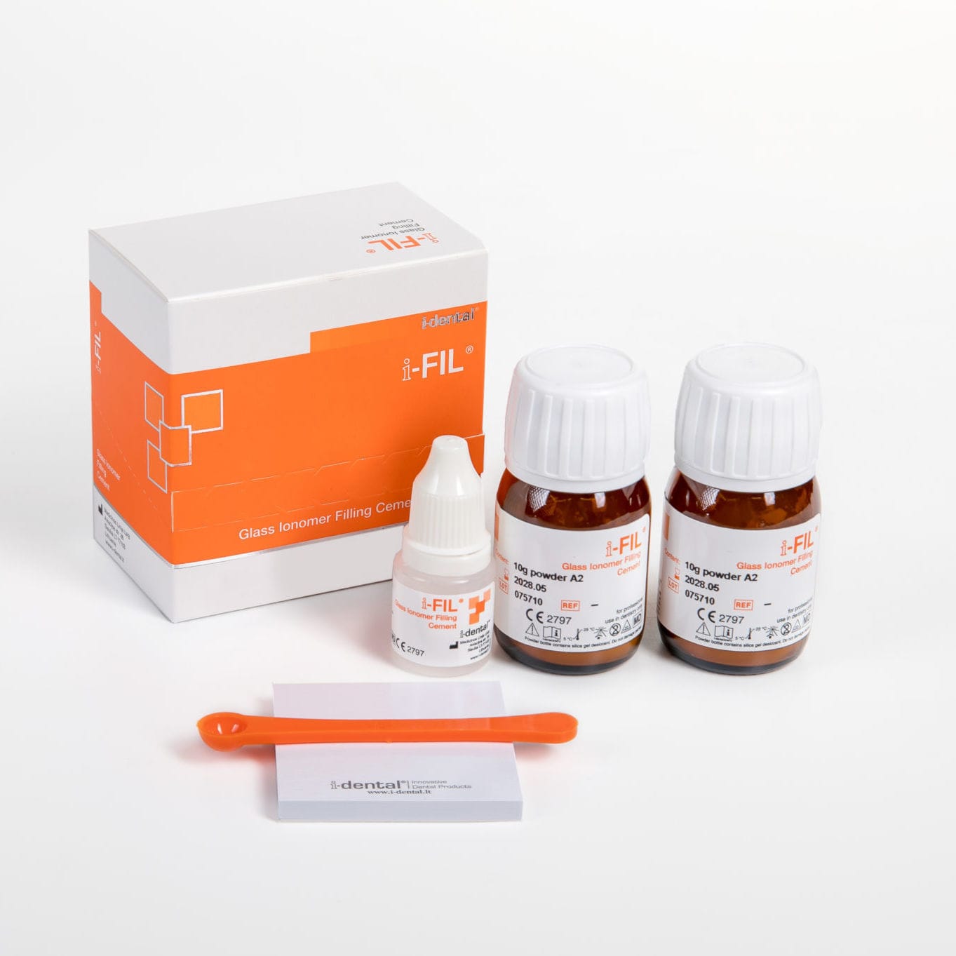 Dental restoration cement iFIL idental glass ionomer / chemical