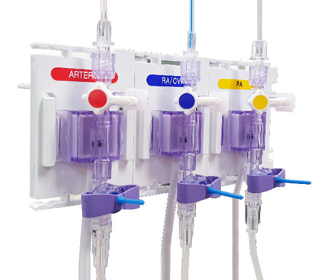 3way infusion manifold Auto Transducer® ACE Medical intensive care