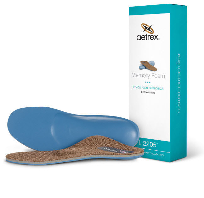 Orthopedic insole with longitudinal arch pad L2205 Aetrex Worldwide