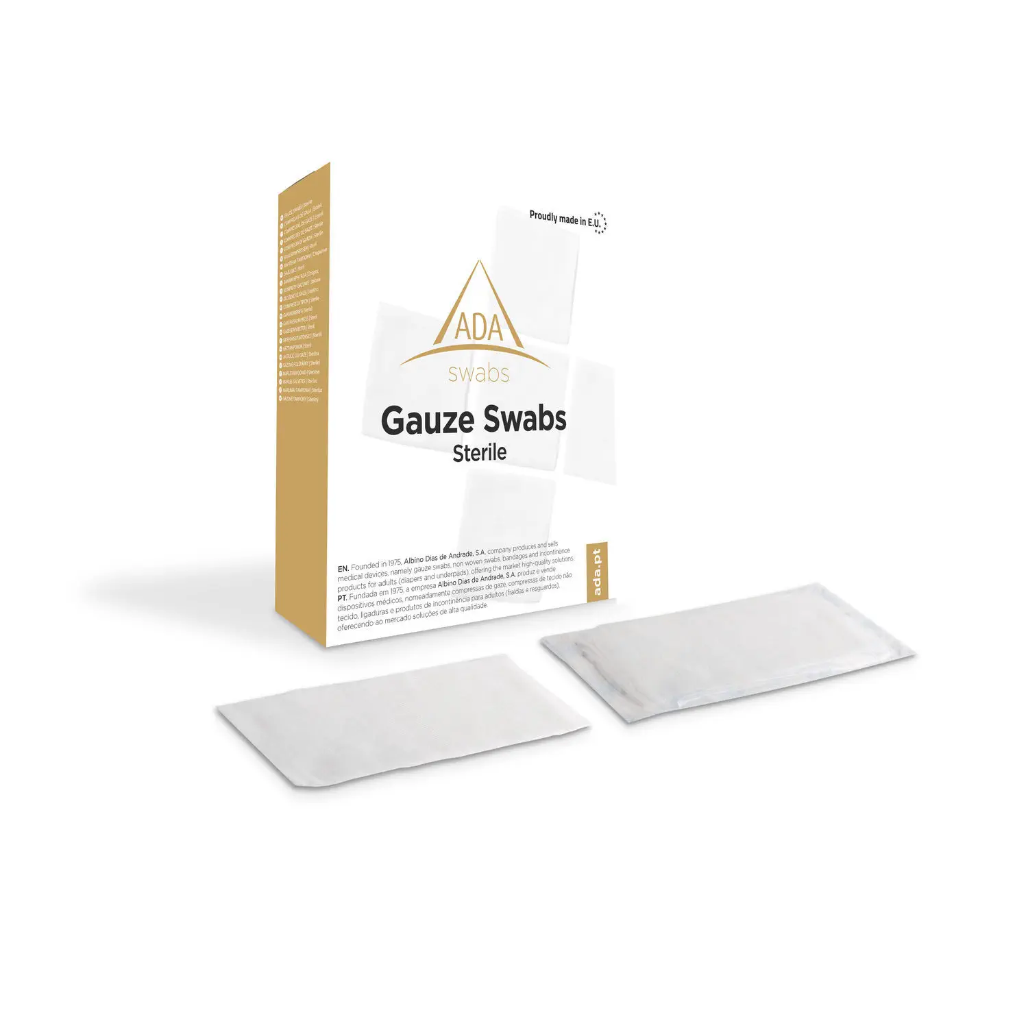 邦楽 GAUZE FUCKHRADS ADK-22A Cotton gauze compress - STITCH - Albino Dias de Andrade S.A. - sterile