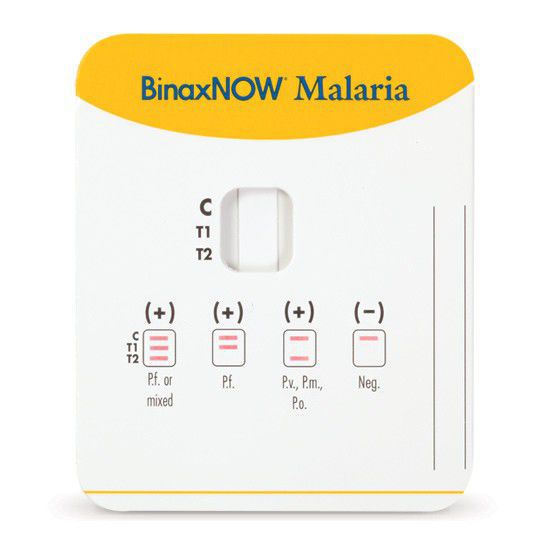 Rapid malaria test BINAXNOW™ Abbott for antigens / Plasmodium / whole blood