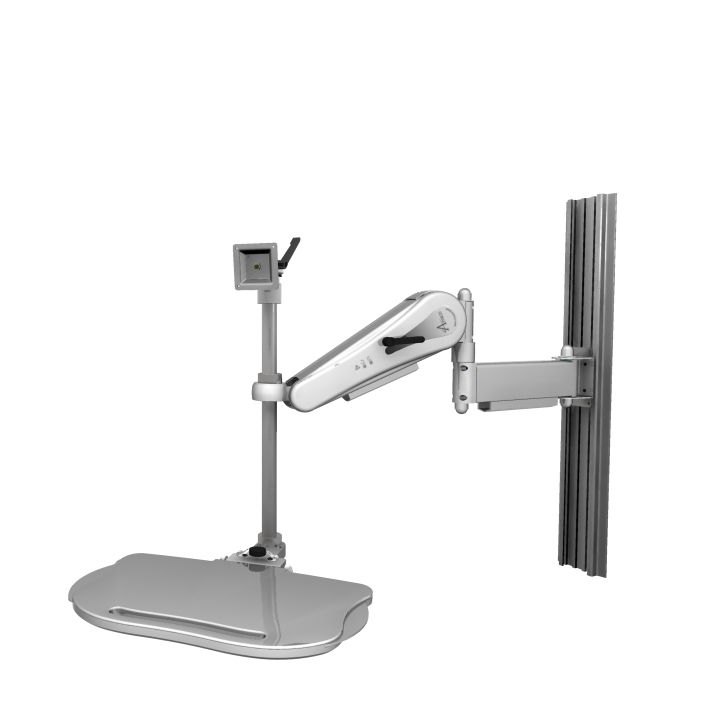 Wall Mounted Monitor Support Arm Medical With Keyboard Arm