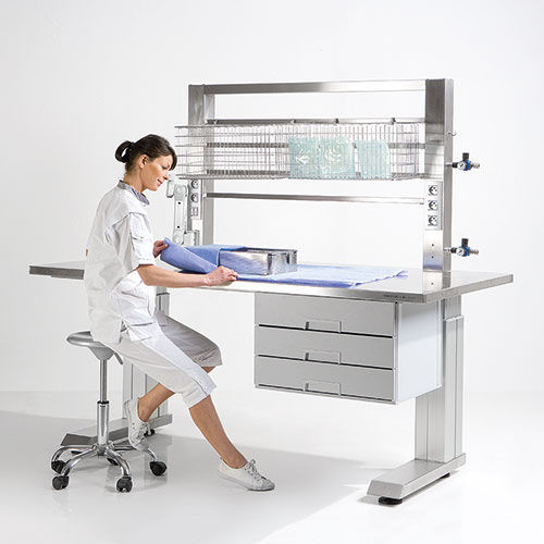 Medical instrument packing table Belintra rectangular / height