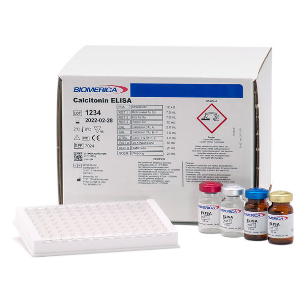 Calcitonin test kit 7024 BIOMERICA osteoporosis / for thyroid