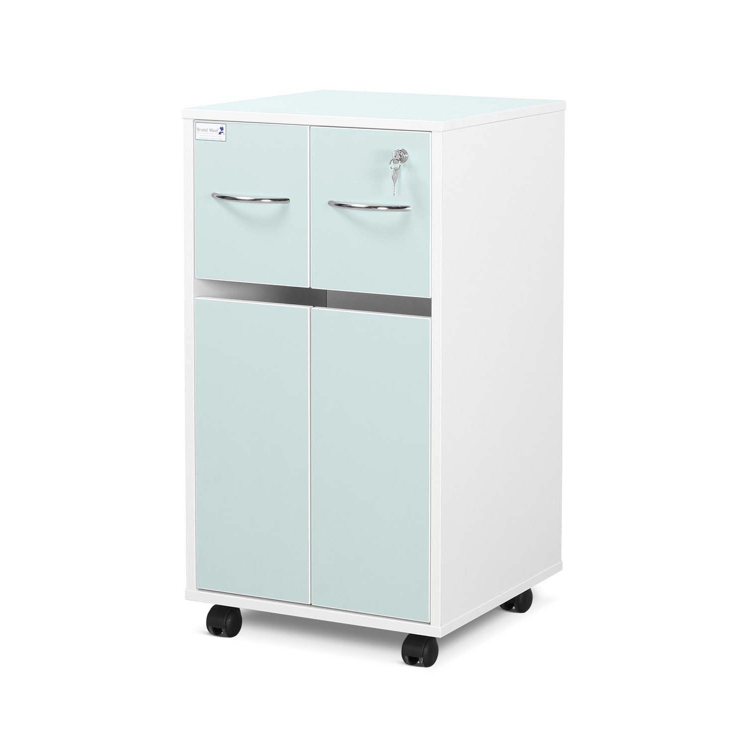 Bedside on casters BC2C/GW Bristol Maid Hospital Metalcraft