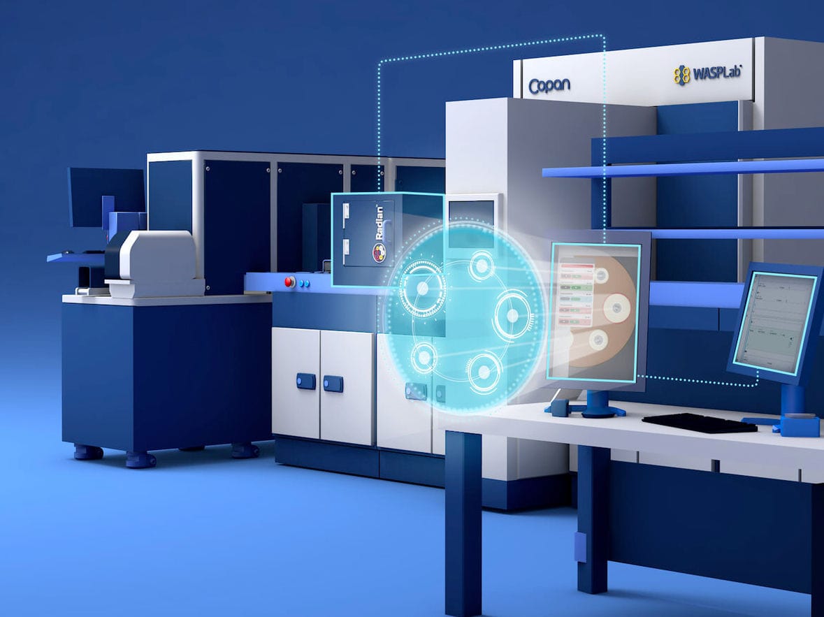 Liquid handling laboratory automation system Radian® Copan Italia