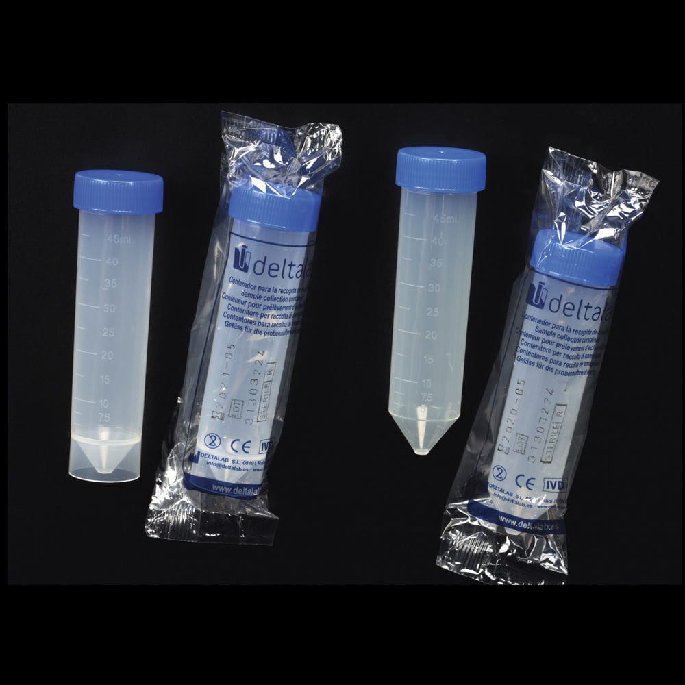 Laboratory test tube EUROTUBO® Deltalab microbiology / conical