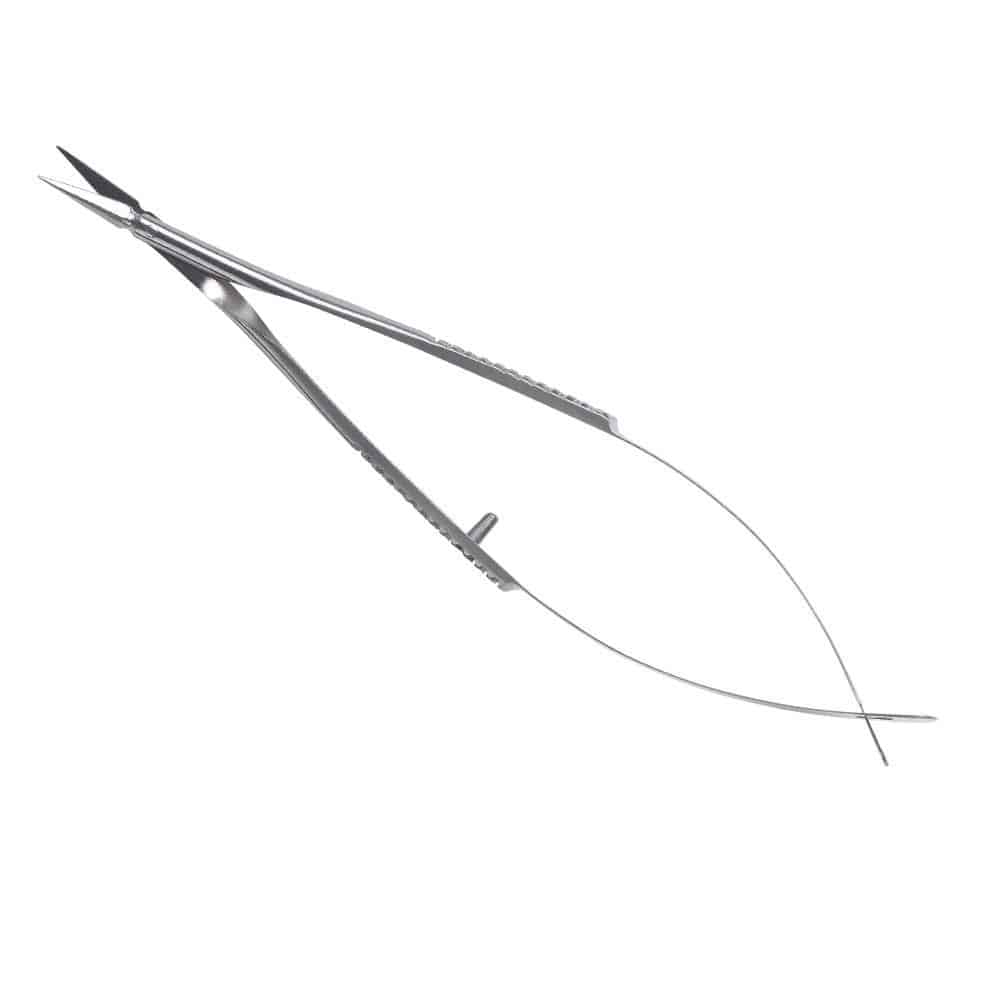 Surgical scissors Vannas DTR Medical for humans / curved