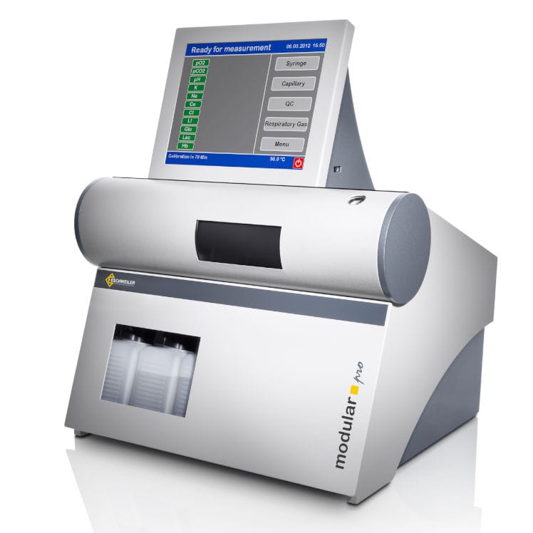 Blood gas analyzer with touchscreen modular pro Eschweiler pO2