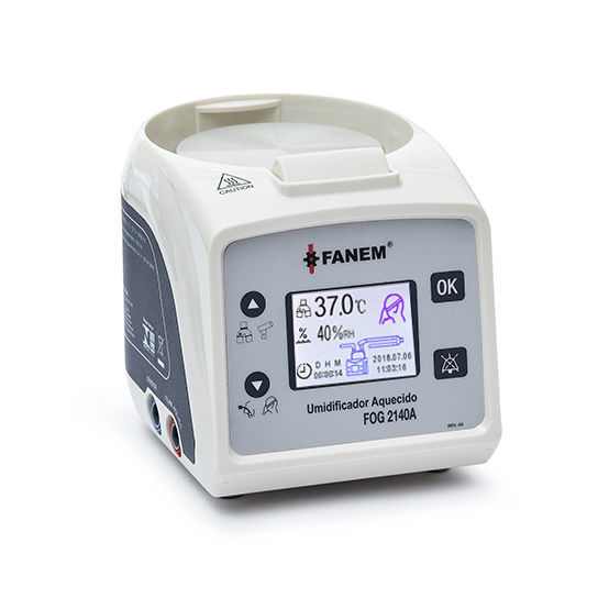 Bubble humidifier FOG 2140A Fanem Ltda respiratory / heated