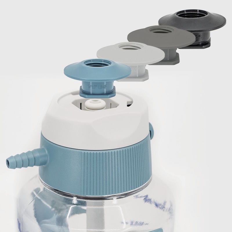 Bubble humidifier EasyOX FlowMeter