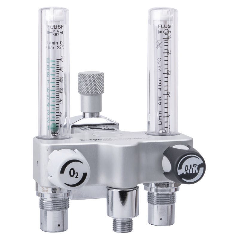 Medical gas blender EasyMIX® FlowMeter oxygen / air / with dual