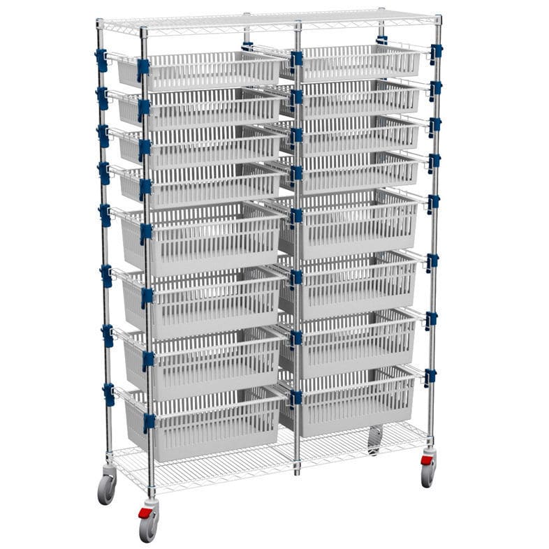 Modular shelving unit - SH4X2 - Francehopital