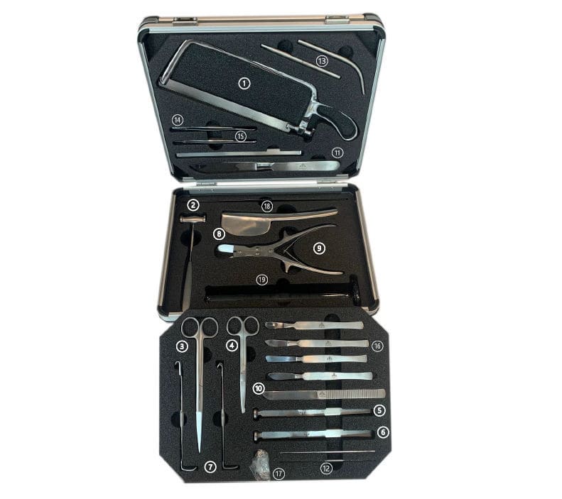 Autopsy instrument kit - 35500A - Funeralia