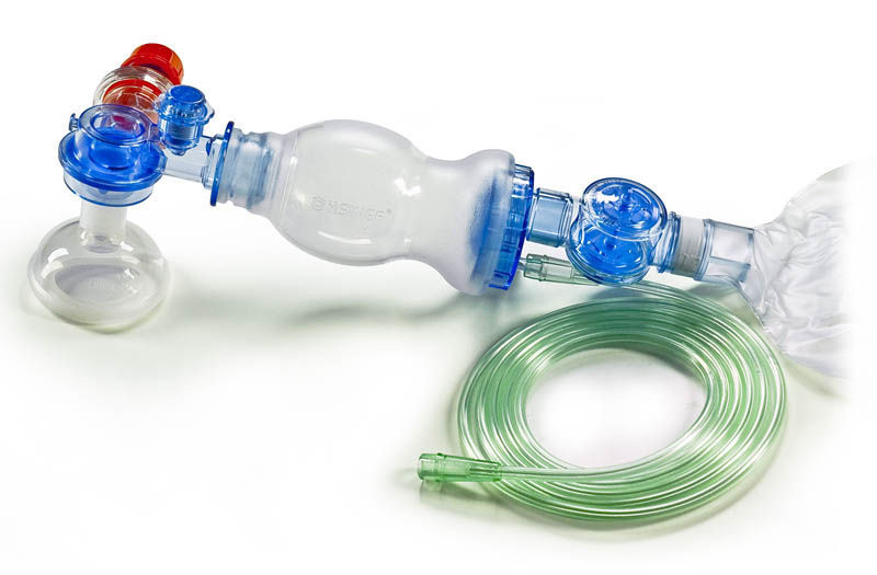 Infant manual resuscitator 60213 Hsiner silicone / reusable / with popoff and PEEP valves