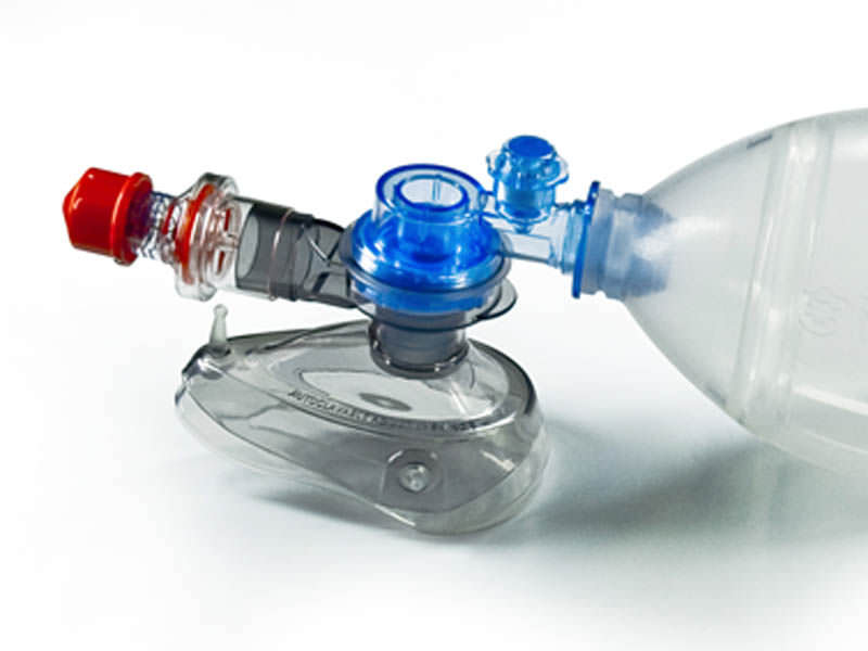 Adult manual resuscitator / reusable / with popoff and PEEP valves / silicone 60209 Hsiner