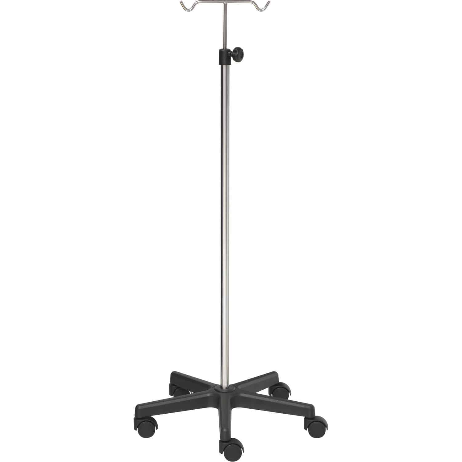 IV pole on casters 22384 Inmoclinc 2hook / stainless steel