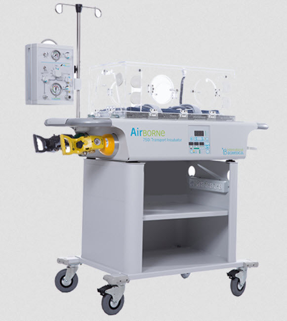 Neonatal transport incubator 750i International Biomedical on