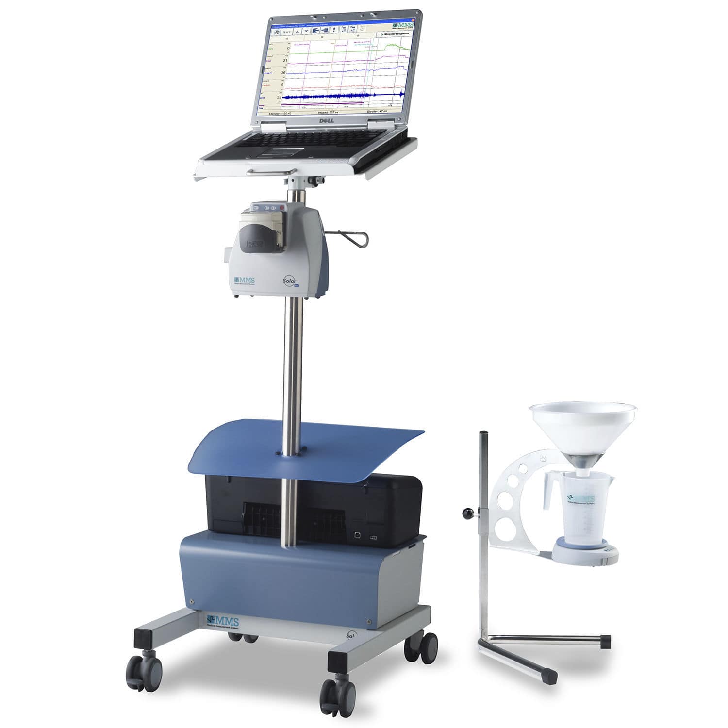 Digital urodynamic system Solar Blue LABORIE on casters