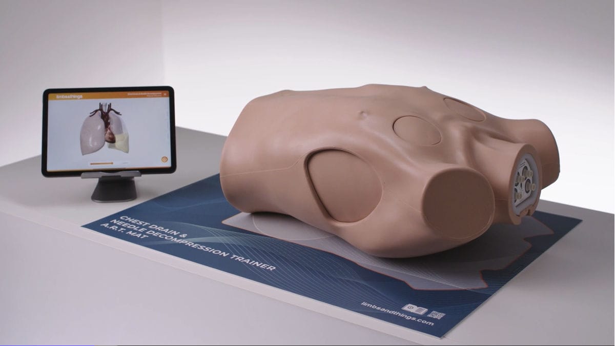 Chest drainage simulator - 60230 - Limbs & Things - training
