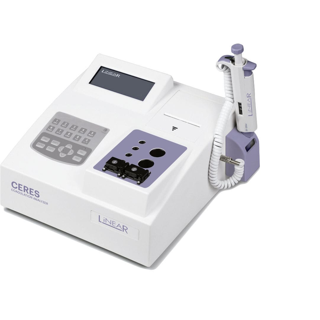 Automatic Coagulometer Semi-automatic coagulometer - CERES - LINEAR CHEMICALS - 2-channel ...