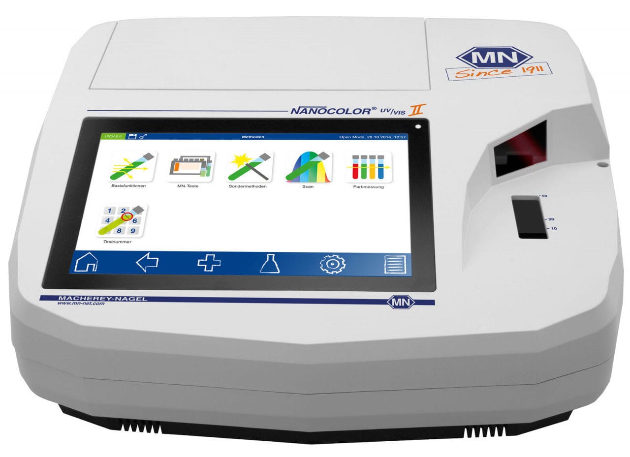 Uv Vis Spectrophotometer Nanocolor Macherey Nagel Compact Benchtop Bluetooth 