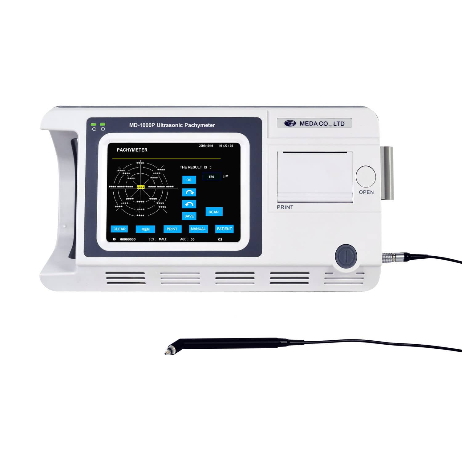 Pachymeter - MD-1000P - MEDA - ultrasound pachymetry / tabletop