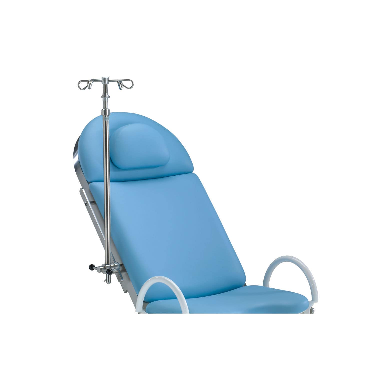 Tablemounted IV pole 61805 medifa 4hook / stainless steel