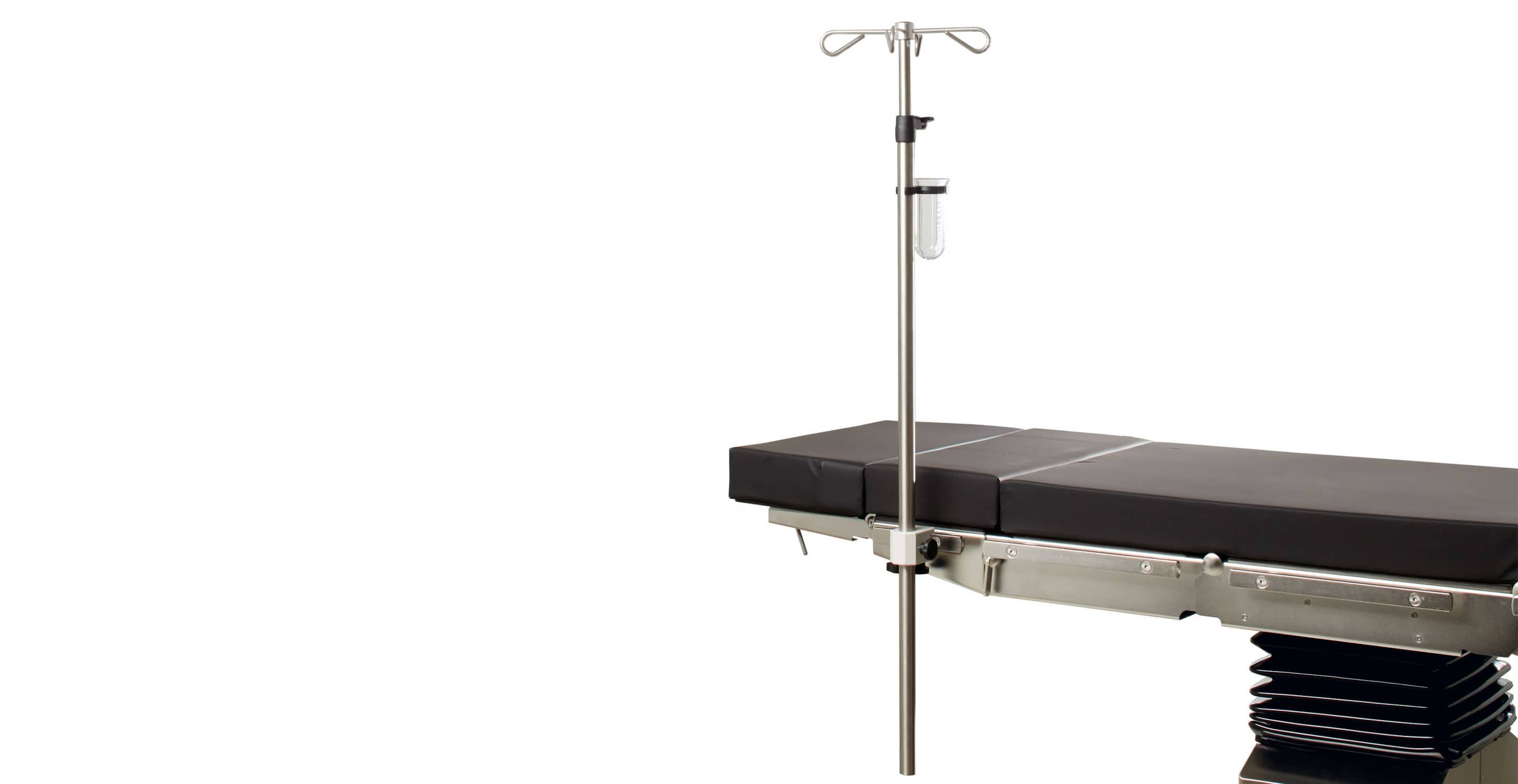 Tablemounted IV pole 61800 medifa 4hook / for operating tables
