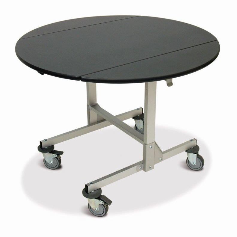 Dining table Mercura Industries round / on casters / folding