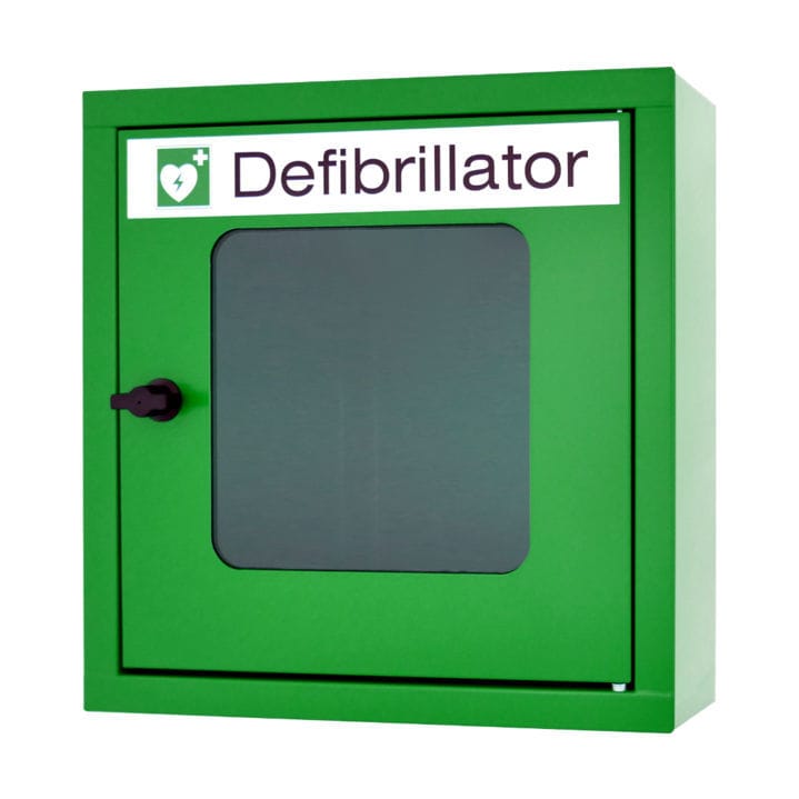 Security cabinet - Primedic - supply / for defibrillator / hospital