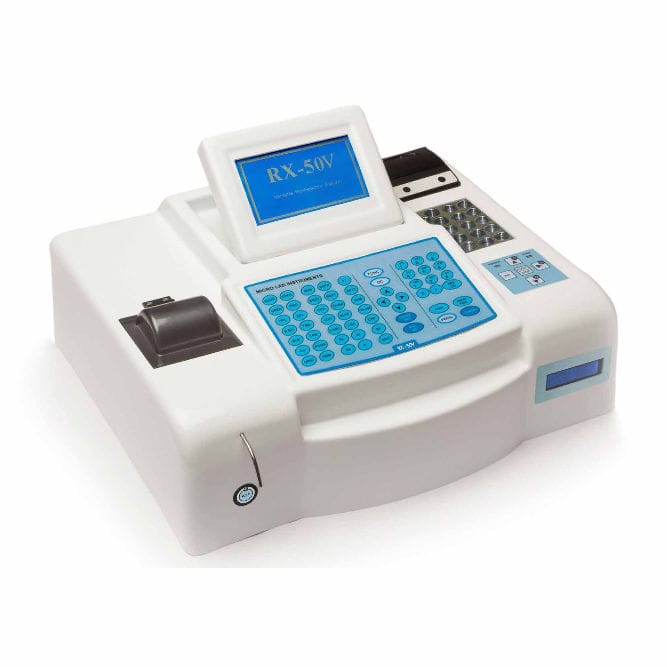 Semi Automatic Biochemistry Analyzer Rx 50 V Micro Lab Instruments Benchtop 5624