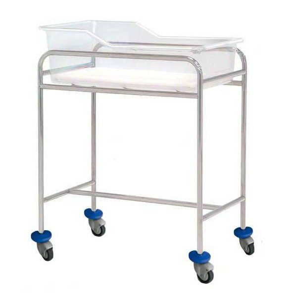 Crib hospital crib M034A Mobiclinic stainless steel / transparent