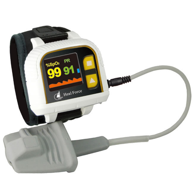 Wrist pulse oximeter Prince100H Heal Force with separate sensor