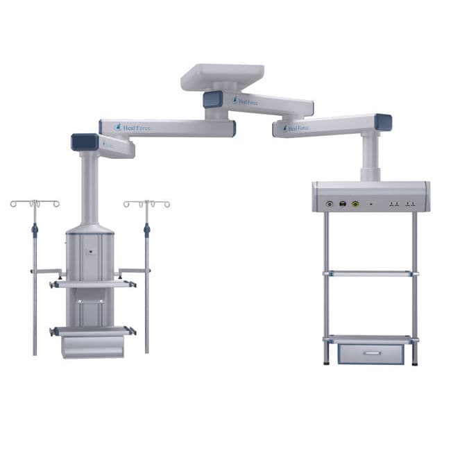 Double medical pendant ICU Heal Force ceilingmounted / with