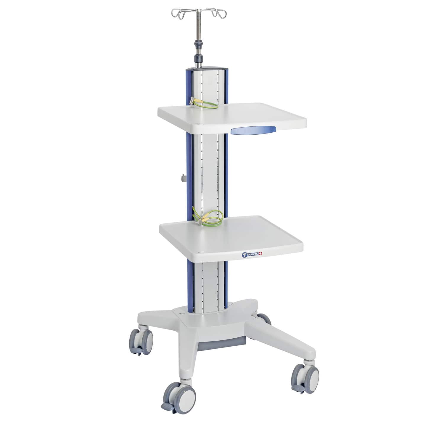 Medical device cart Vexio Cart Nouvag AG transport / with tray