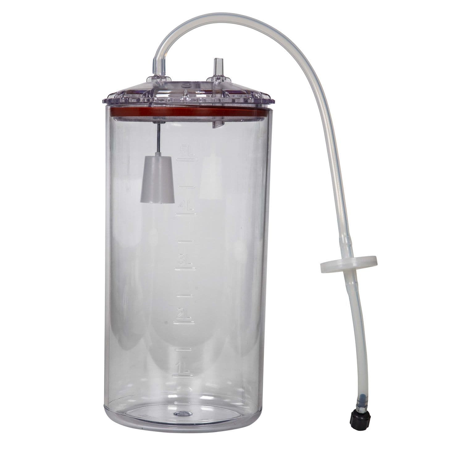 Body fluid medical suction pump jar Olidef polycarbonate / glass