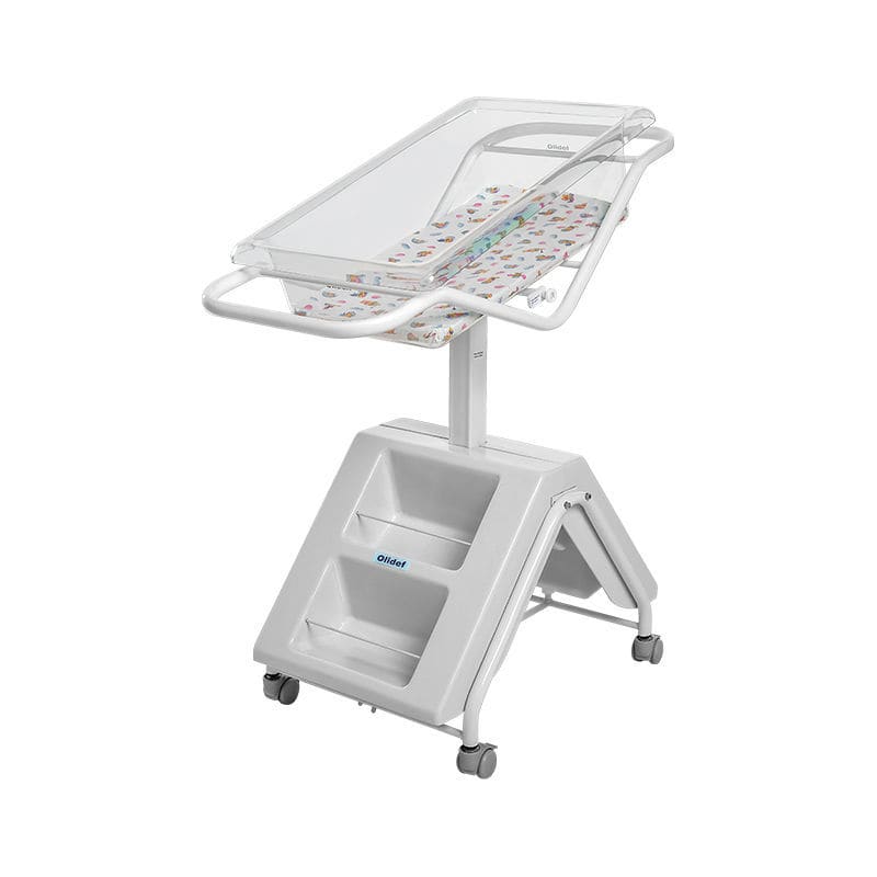 Infant hospital crib Ninar Olidef Medical on casters / crib