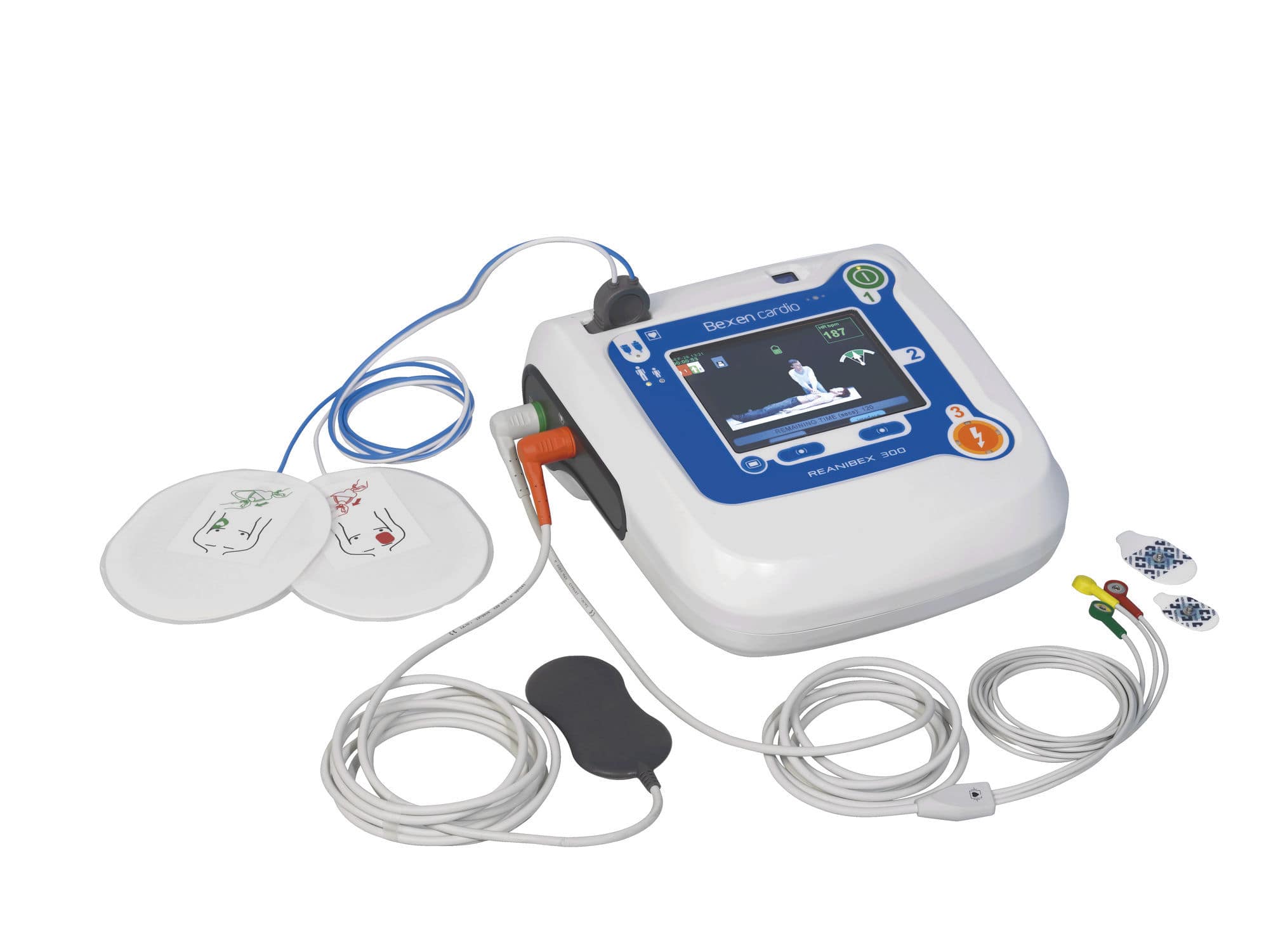 Semiautomatic external defibrillator / manual / training / for public spaces REANIBEX 300