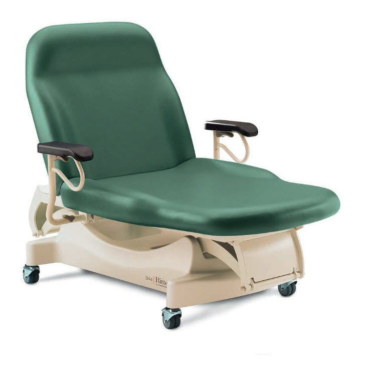 Electric examination table / heightadjustable / 2 sections / bariatric