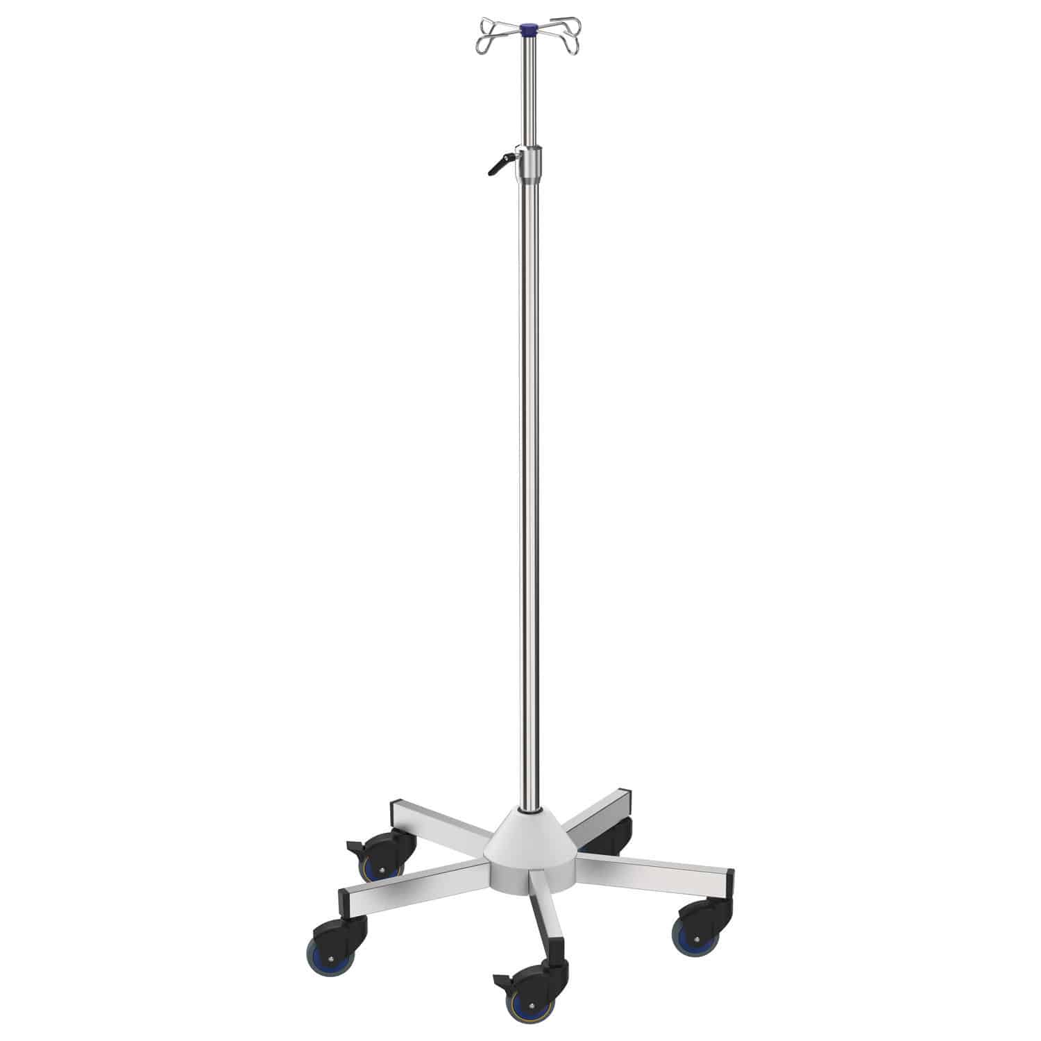 IV pole on casters ID02123 provita medical 4hook / telescopic